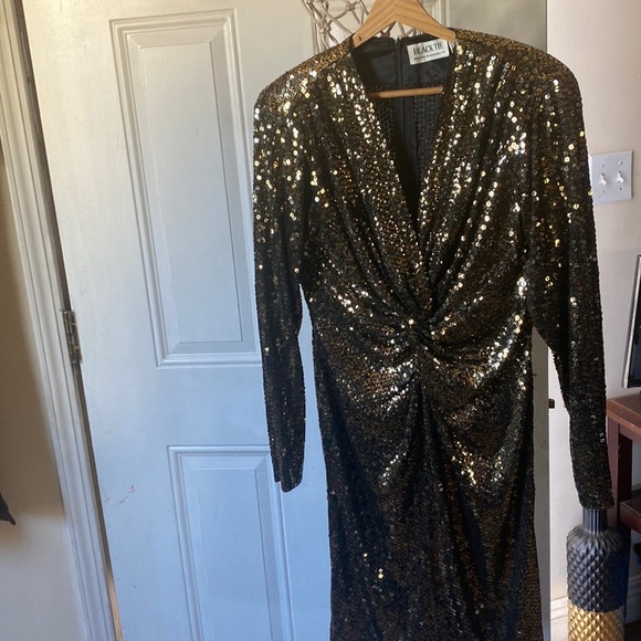 Black Tie Dresses & Skirts - BLACK TIE SEQUIN DRESS